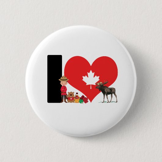 Proudly Canadian - For real Canadians! Button (Vorderseite)