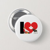 Proudly Canadian - For real Canadians! Button (Vorne & Hinten)