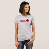 Proudly Canadian. Maple Leaf. T-Shirt (Vorne ganz)