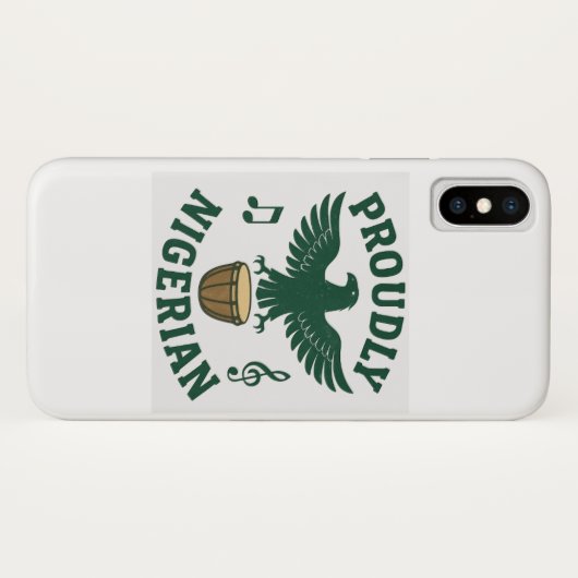 Proudly Nigerian Case – Bold. Strong. Unapologetic (Rückseite (Horizontal))