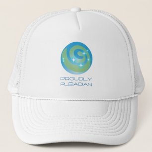 Proudly Pleiadian Trucker Hat Galactic Mesh Cap Truckerkappe