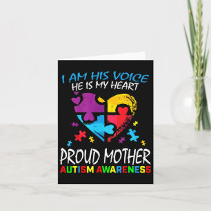 Pround Autismus Mama Herz Mutter Puzzle Piece Auti Karte