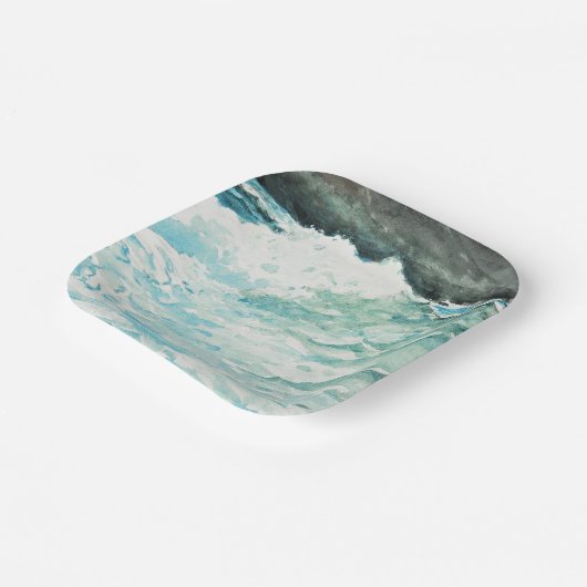 Prouts Neck, Kunstmalerei von Winslow Homer, Pappteller (Gewinkelt)