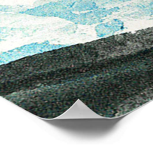 Prouts Neck, Kunstmalerei von Winslow Homer, Poster (Ecke)