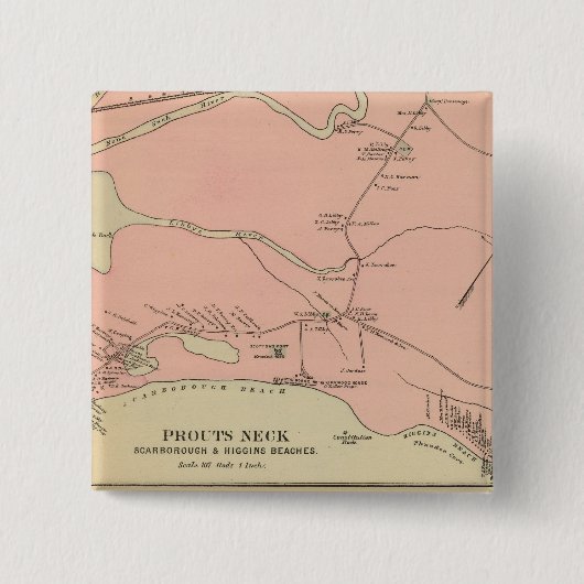 Prouts Neck Scarborough, Higgins Strände Button (Vorderseite)