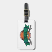 Prov. 27:17 Iron Sharpens Iron Grunge Version Gepäckanhänger (Vorderseite vertikal)