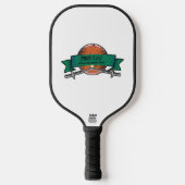 Prov. 27:17 Iron Sharpens Iron Grunge Version Pickleball Schläger (Vorderseite)