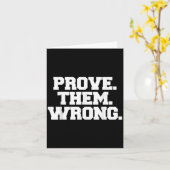 Prove Them Wrong Athlete Srt Gym Motivation  Karte (Gelbe Blume)