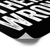 Prove Them Wrong Football Motivational Sitive Mind Poster (Ecke)