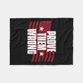 Prove Them Wrong Insrational Saying Motivational W Fleecedecke (Vorderseite (Horizontal))