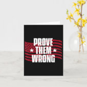 Prove Them Wrong Insrational Saying Motivational W Karte (Gelbe Blume)