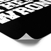 Prove Them Wrong Workout Training Motivation Logo  Poster (Ecke)