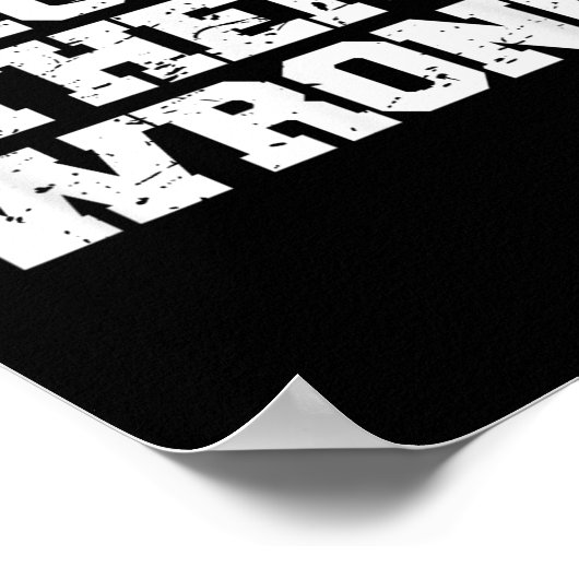 Prove Them Wrong Workout Training Motivation Logo  Poster (Ecke)