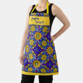 Provencal Kitchen Blue & Yellow - Bonjour Soleil Schürze (InSitu)