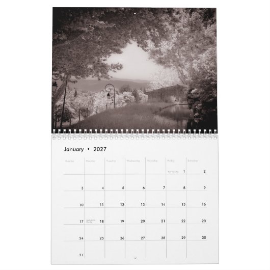 Provence 2012 kalender (Jan 2027)