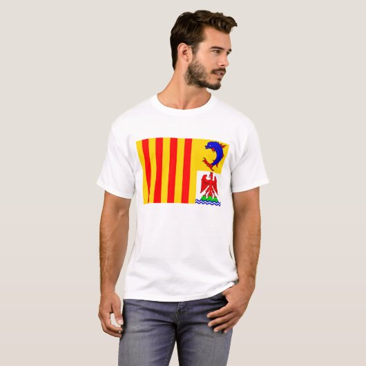 Provence-Alpes-Côte-d'Azur Flagge T-Shirt (Vorne ganz)