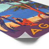 Provence Alpes Cote d'Azur Frankreich Vintage Trav Poster (Ecke)