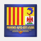 Provence-Alpes-Cote d'Azur Magnet (Vorne)