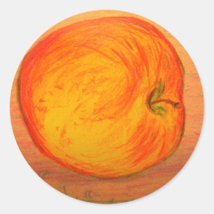 Provence Apple Runder Aufkleber