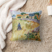 Provence Bauernhof im Stil von Van Gogh Kissen (Decke)