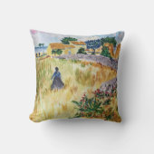 Provence Bauernhof im Stil von Van Gogh Kissen (Vorderseite)