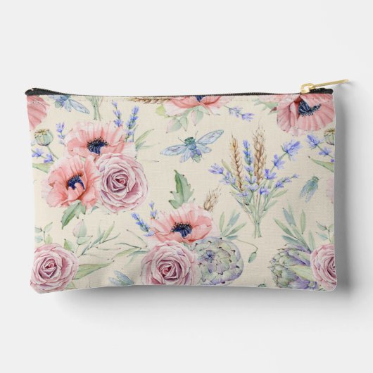 Provence Bloral Print Cut Nähtasche Zubehörtasche (Rückseite)