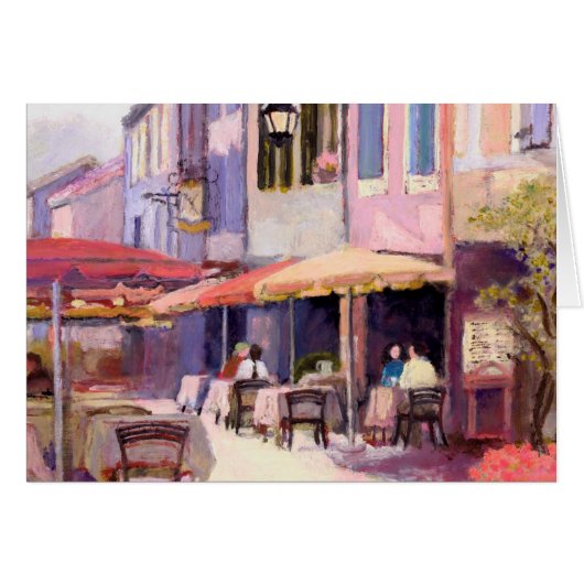 Provence-Café-Karte (Vorderseite (Horizontal))