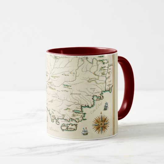 Provence Carte 11 0z.Tasse Tasse (VorderseiteRechts)