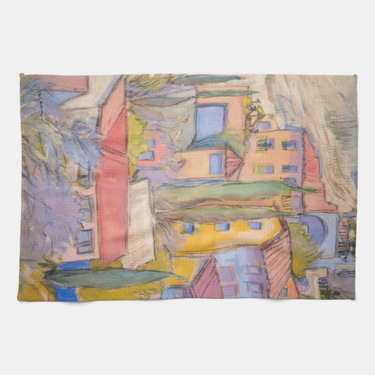 Provence-Dachspitze-Party-Tuch Handtuch (Horizontal)