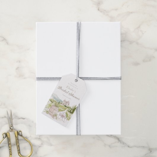 Provence Elegante Geschenkanhänger (Mit Garn)