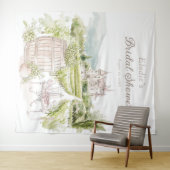 Provence Elegante Wandteppich (Beispiel (Horizontal))