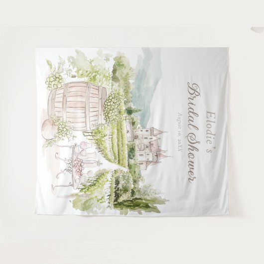 Provence Elegante Wandteppich (Vorderseite (Horizontal))