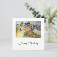 Provence Farmhouse Style Van Gogh Geburtstagskarte