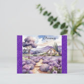 Provence France Französisch Lavender Field Waterco Postkarte (Stehend Vorderseite)