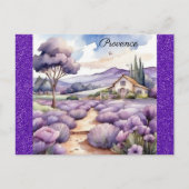 Provence France Französisch Lavender Field Waterco Postkarte (Vorderseite)