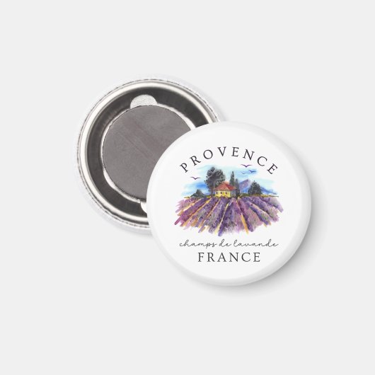 Provence France – Lavender Fields Magnet (Vorderseite/Rückseite)