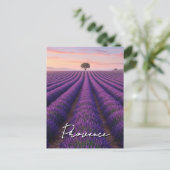 Provence France Lavender Fields Postkarte (Stehend Vorderseite)