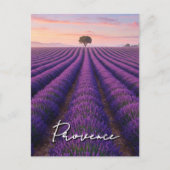 Provence France Lavender Fields Postkarte (Vorderseite)
