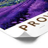 Provence France Lavender Travel Art Vintag Poster (Ecke)