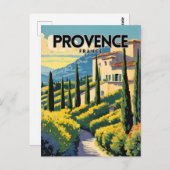 Provence France Postkarte (Vorne/Hinten)