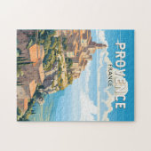 Provence France Travel Art Vintag Puzzle (Horizontal)
