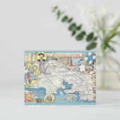 Provence France Vintage Karte (Stehend Vorderseite)