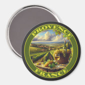 Provence France Weinland Magnet (Vorderseite/Rückseite)