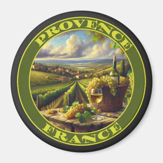 Provence France Weinland Magnet (Vorne)