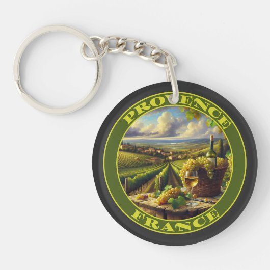 Provence France Weinland Schlüsselanhänger (Vorderseite)