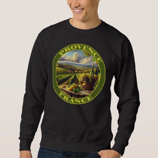 Provence France Weinland Sweatshirt (Vorderseite)
