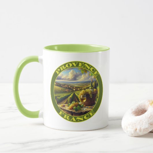 Provence France Weinland Tasse (Mit Donut)