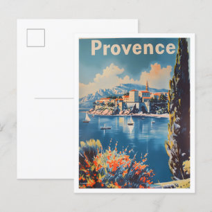 Provence Frankreich Klassische Kunst Retro Vintage Postkarte
