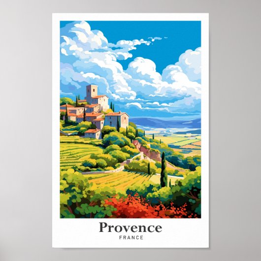 Provence Frankreich Kunst, Dichtung und Musik Poster (Vorne)