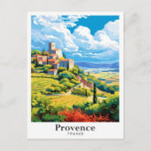 Provence Frankreich Kunst, Dichtung und Musik Postkarte (Vorderseite)
